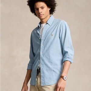 Ralph Lauren Blue Classic Oxford Button Up 3XB